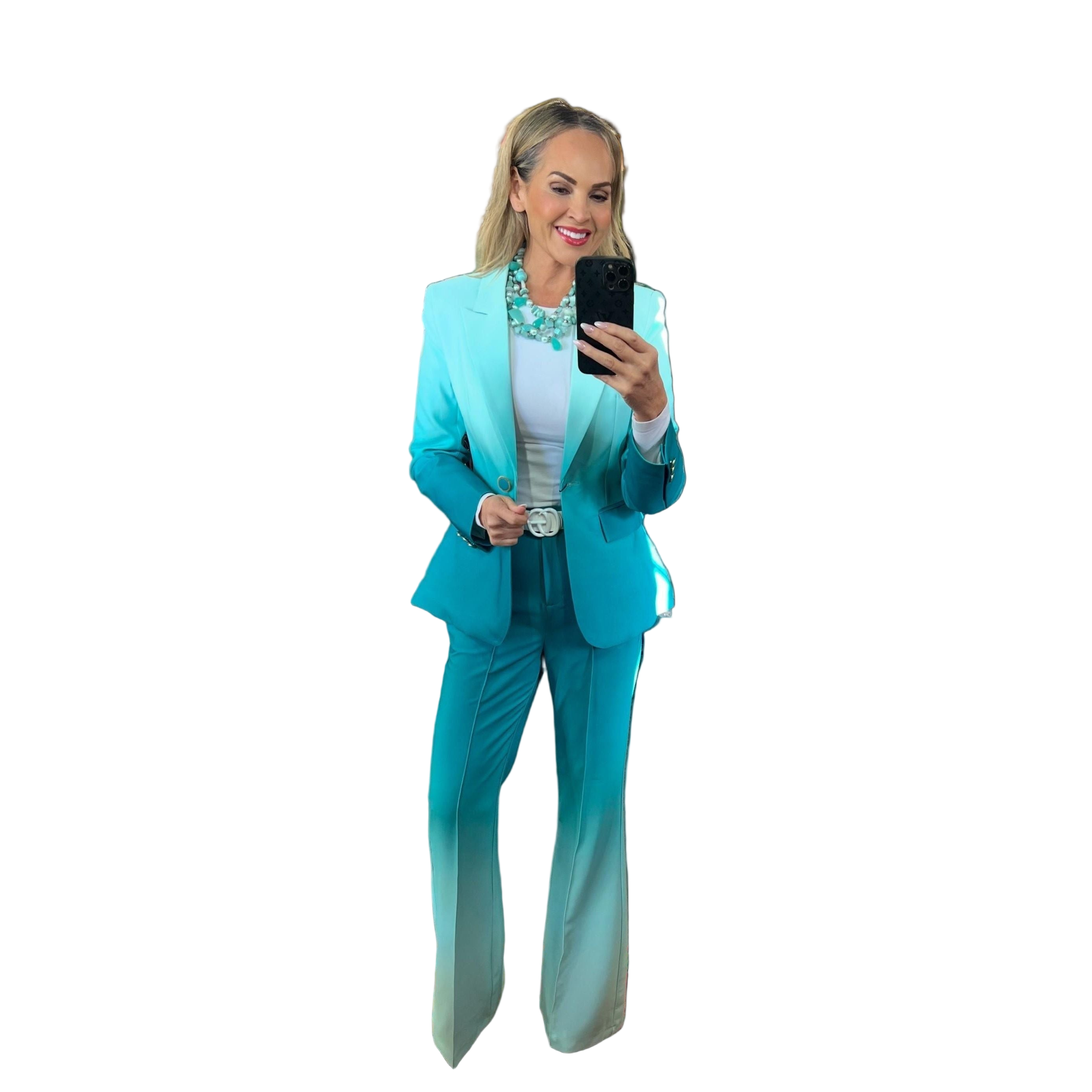 Ombré Turquoise Suit