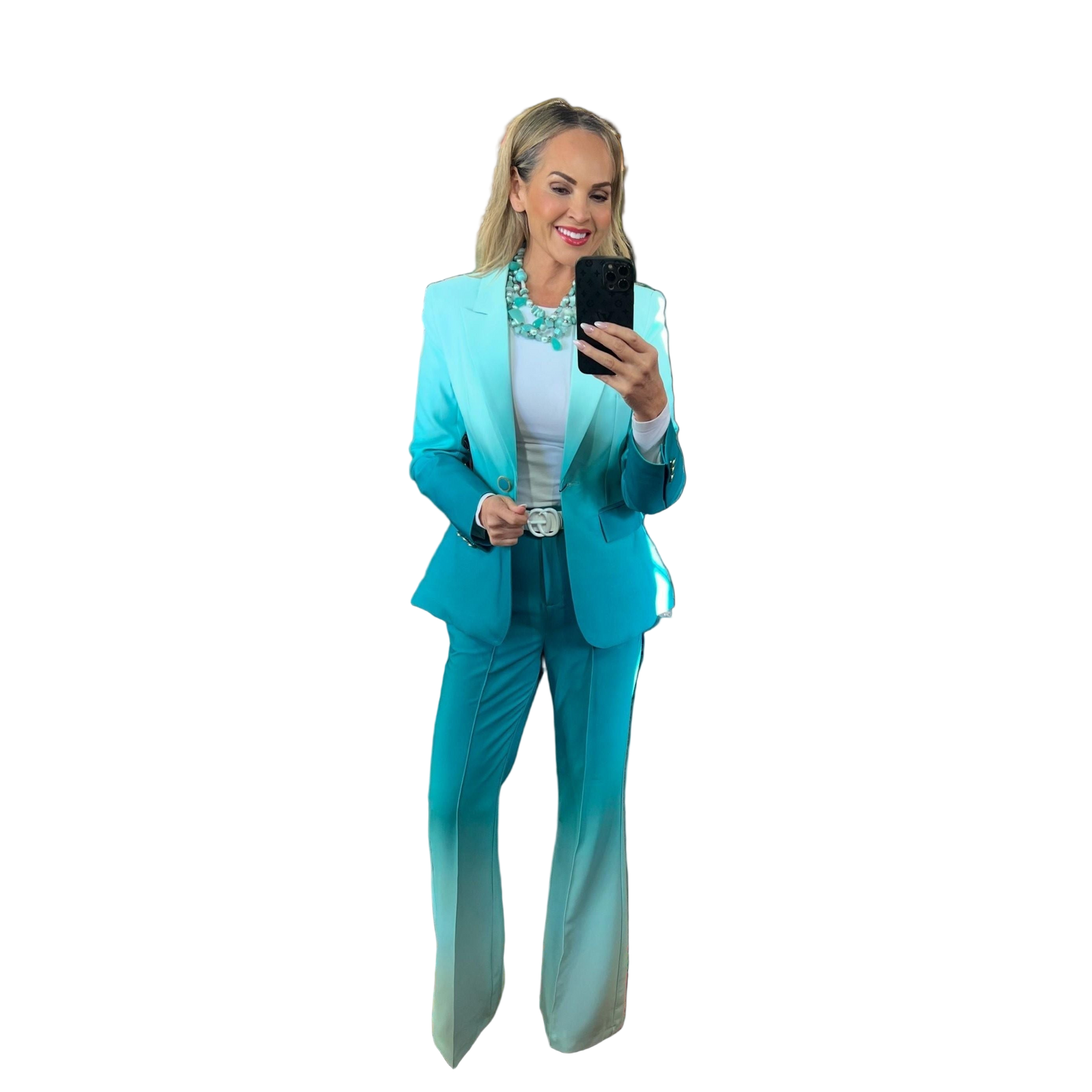 Ombré Turquoise Suit