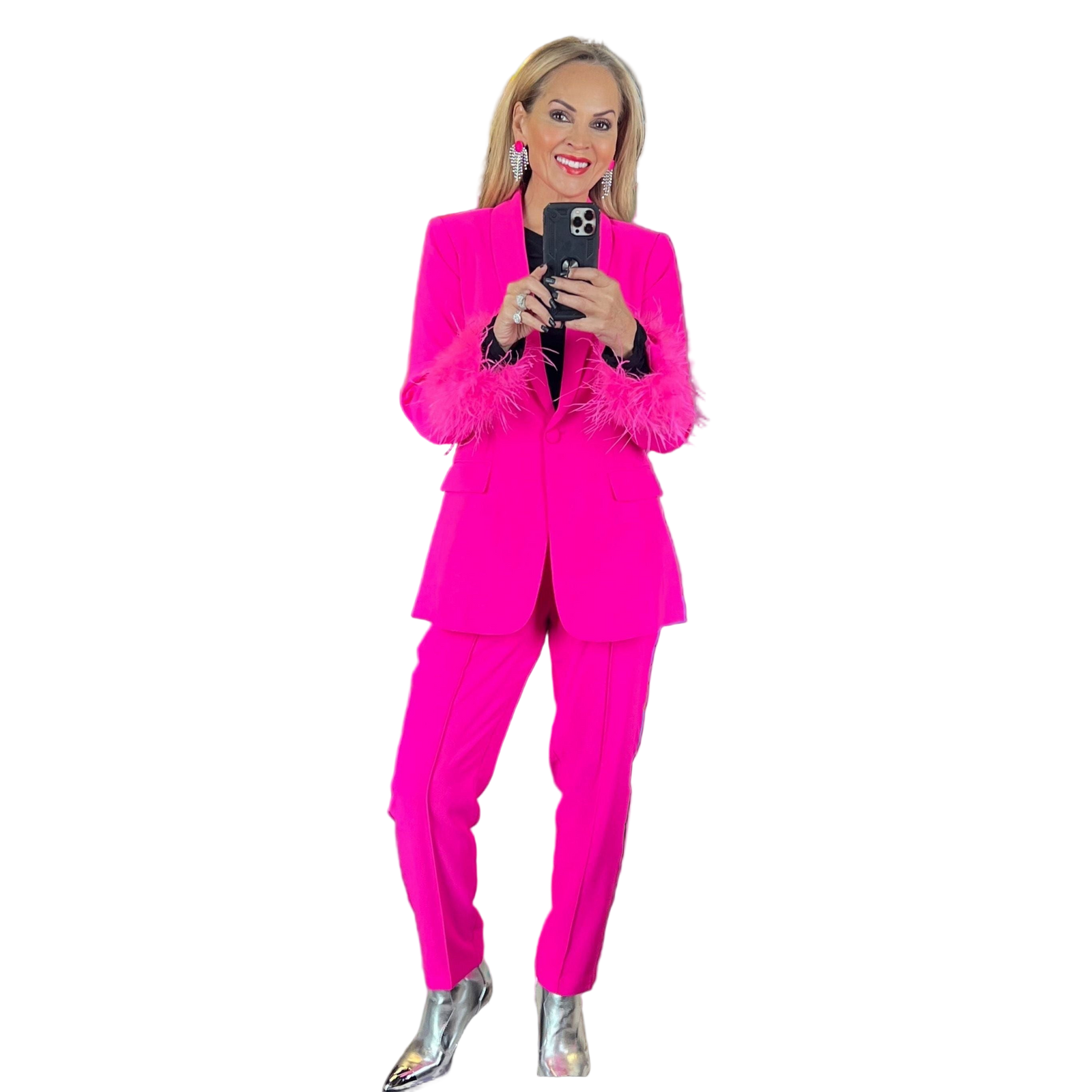 Azalea Feather Pant Set