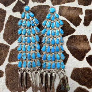 Turquoise Chandelier Earrings