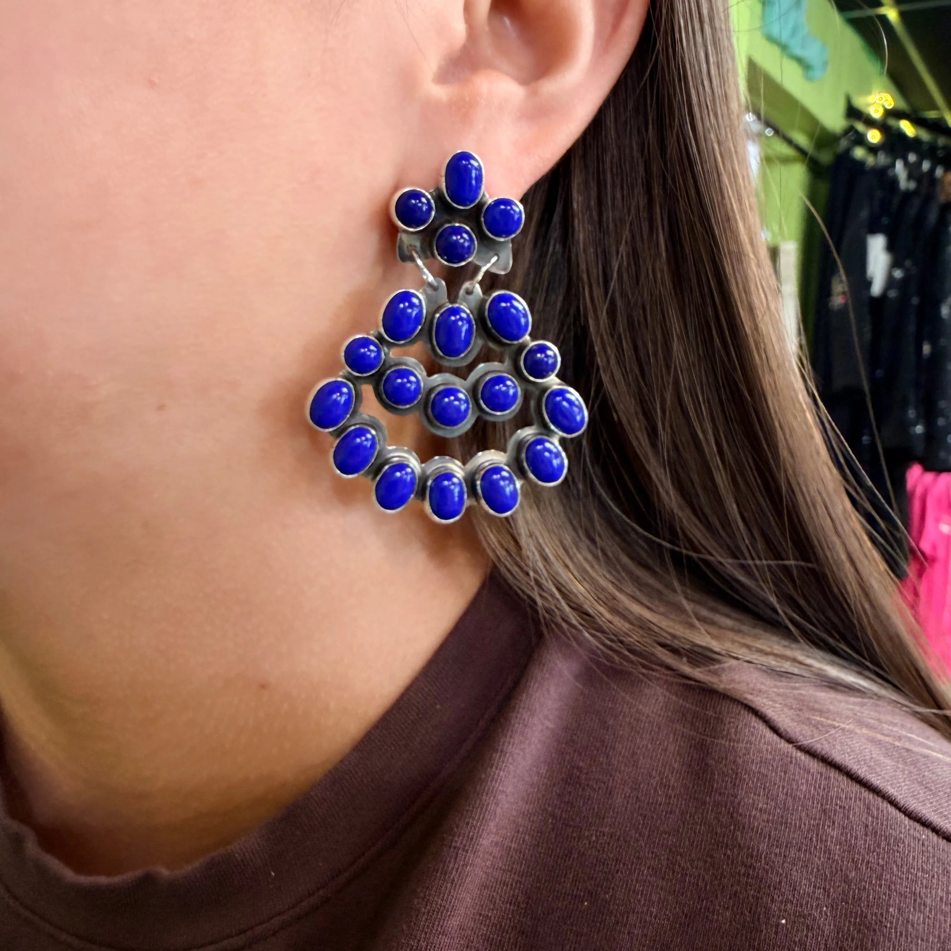 Genuine Lapis Earrings