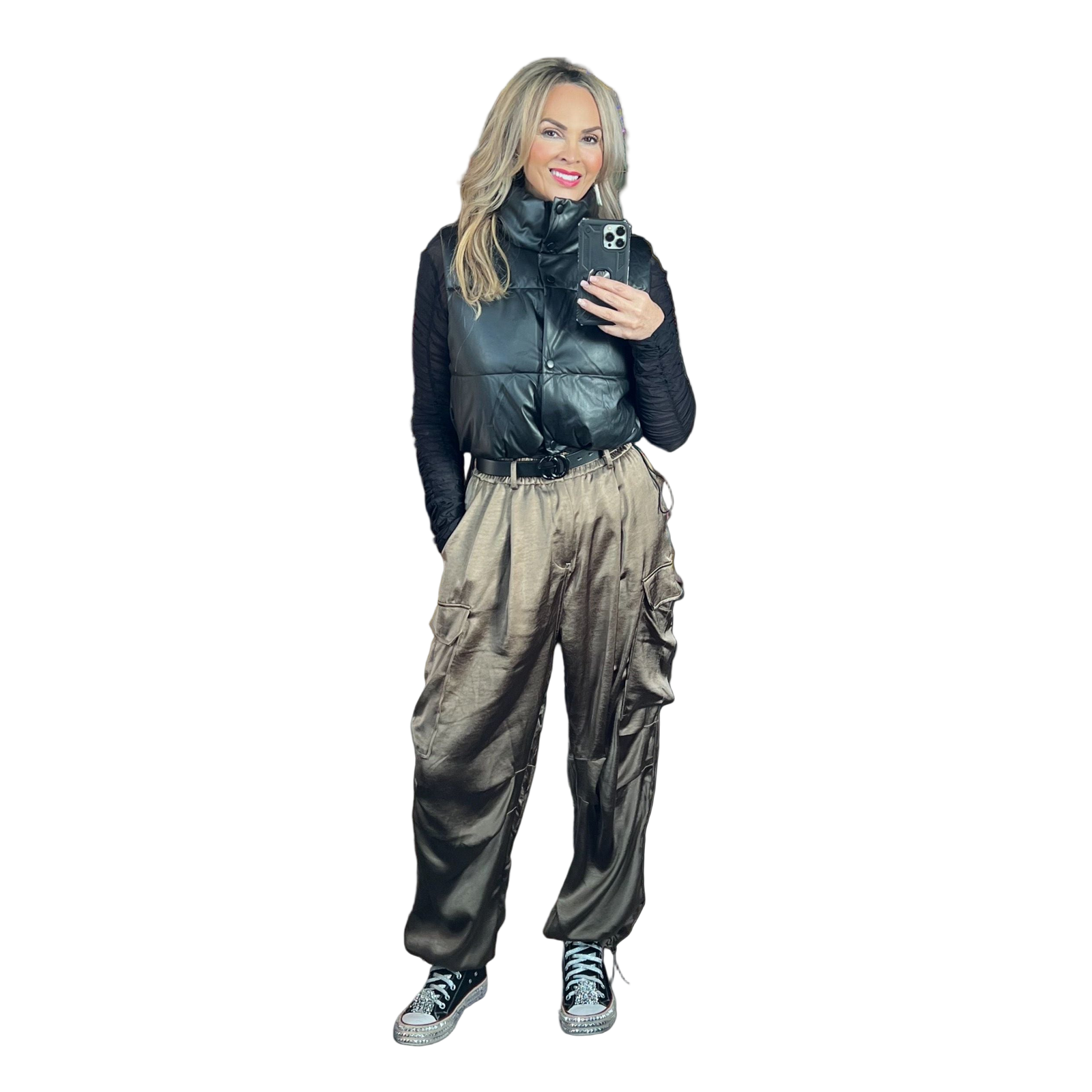 Silky Cargo Pants