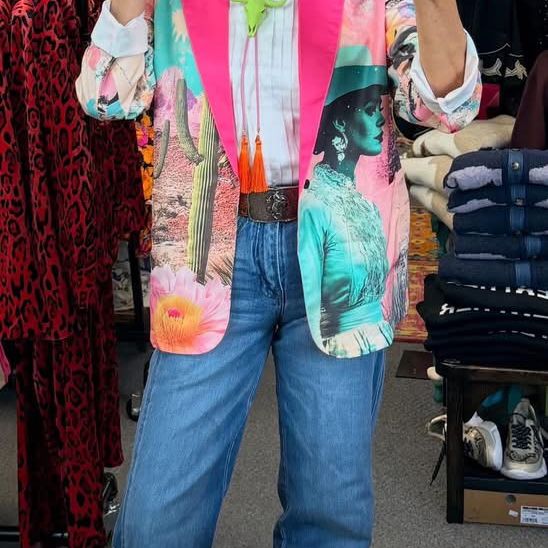Baha Ranch Retro Pop Western Pop Cowgirl Blazer