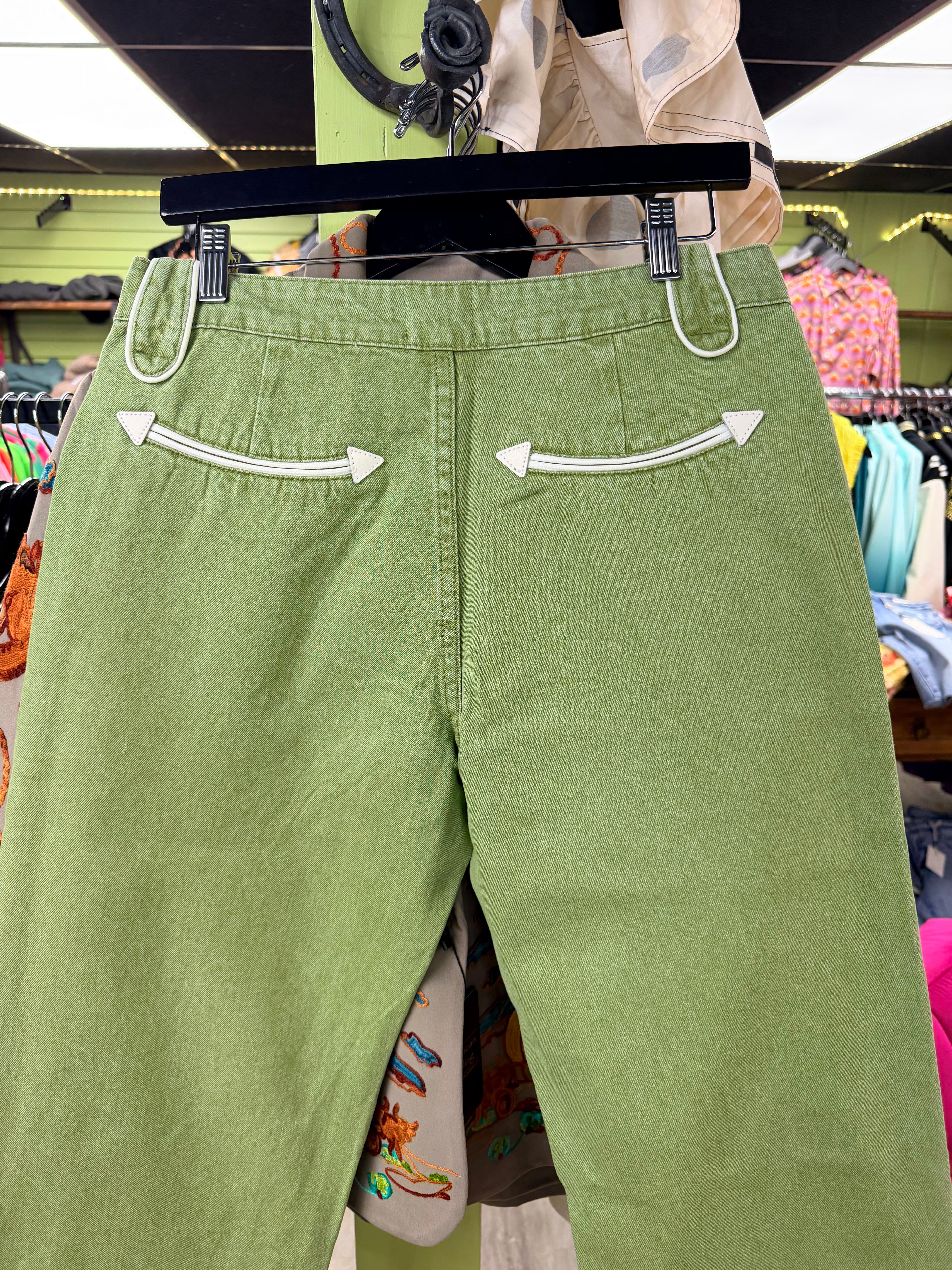 Olive Smiley Jeans