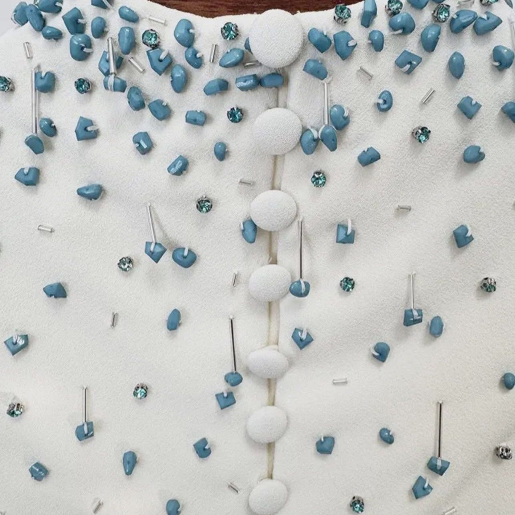 Two Piece Turquoise Beaded Set