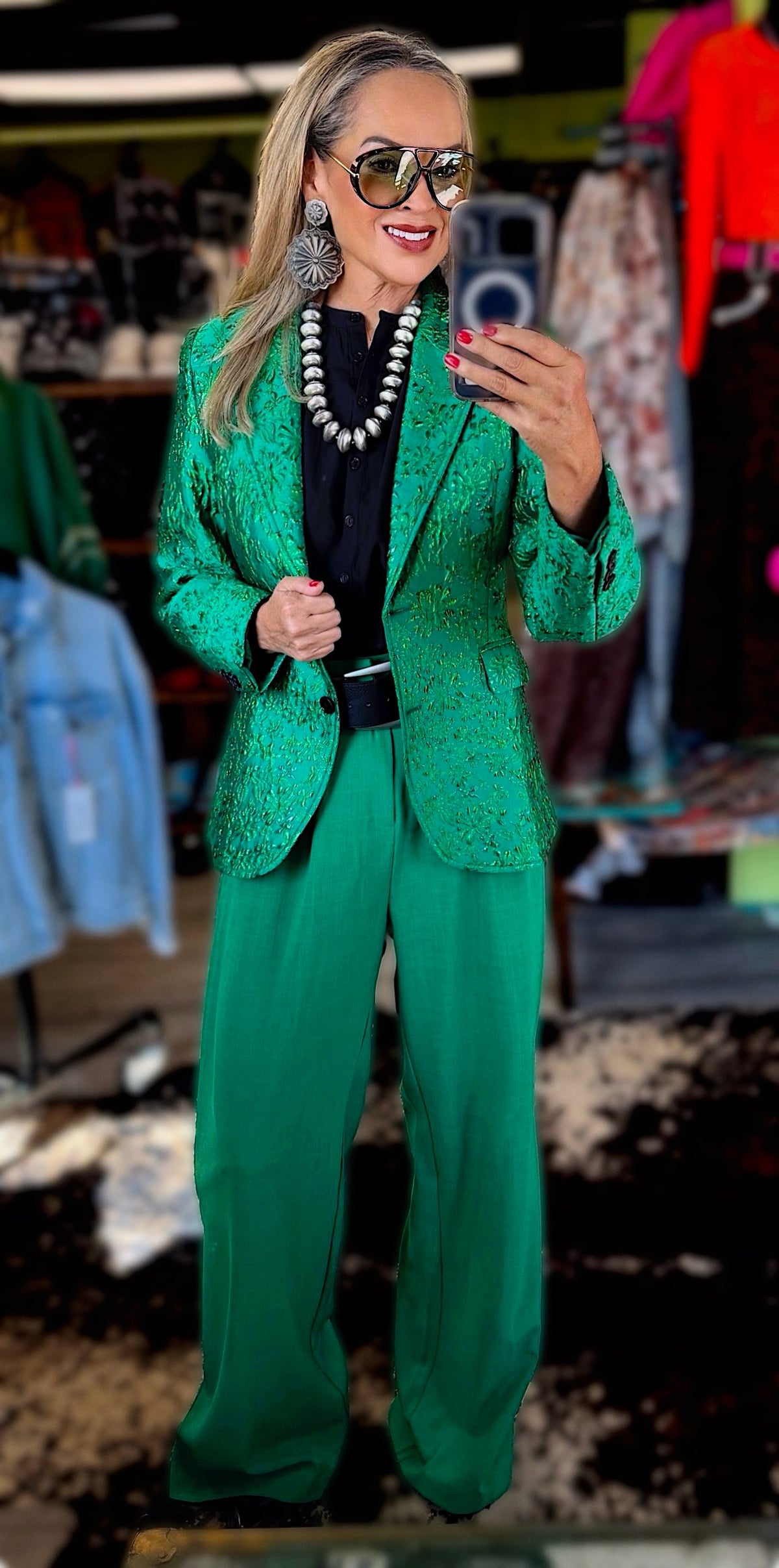Luxury Jacquard Suit Set