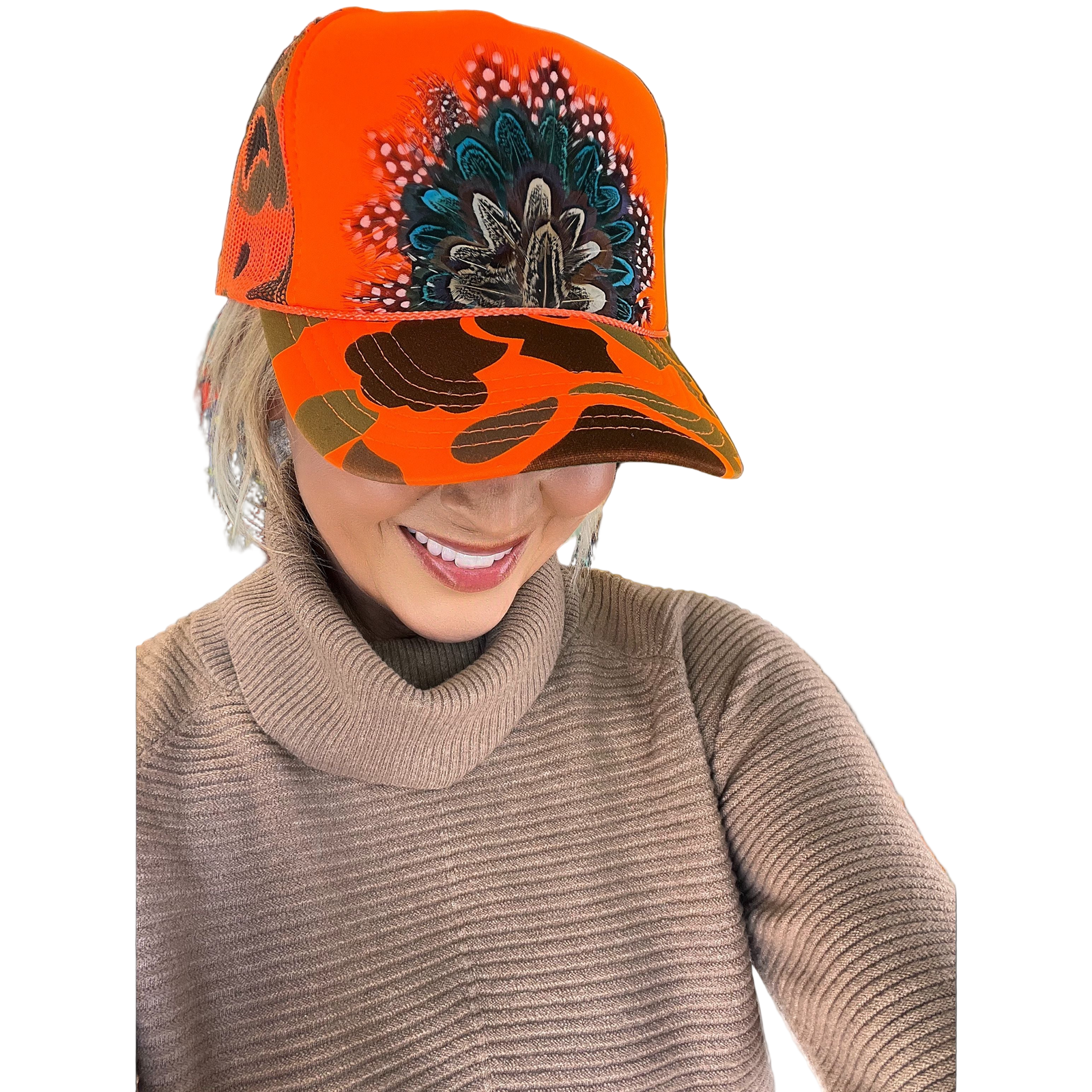 Feather Hunting Trucker Cap