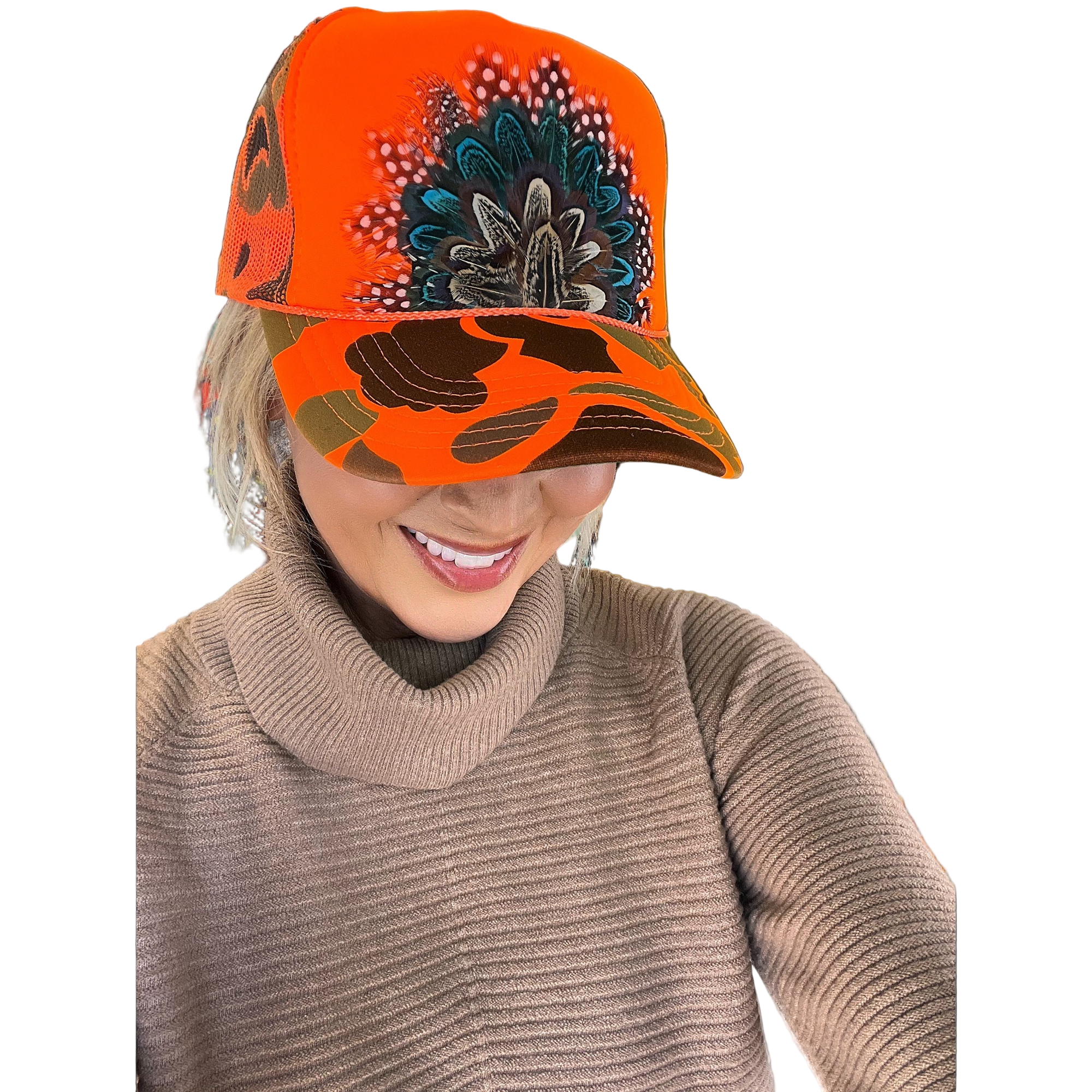 Feather Hunting Trucker Cap