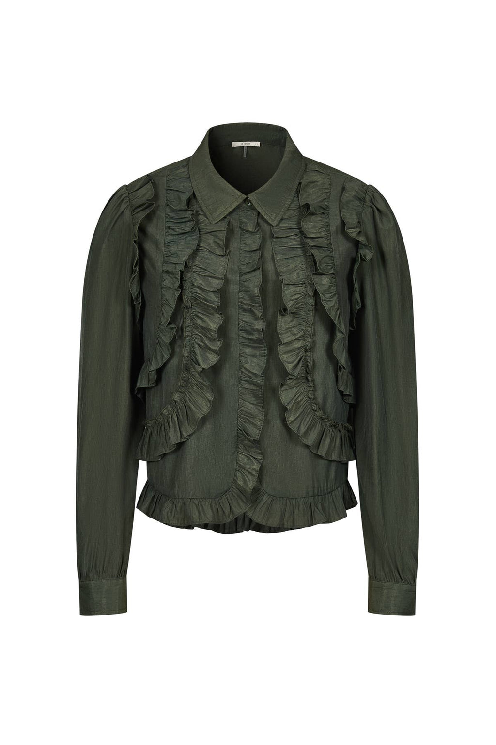 Celia Long Sleeve Ruffle Blouse