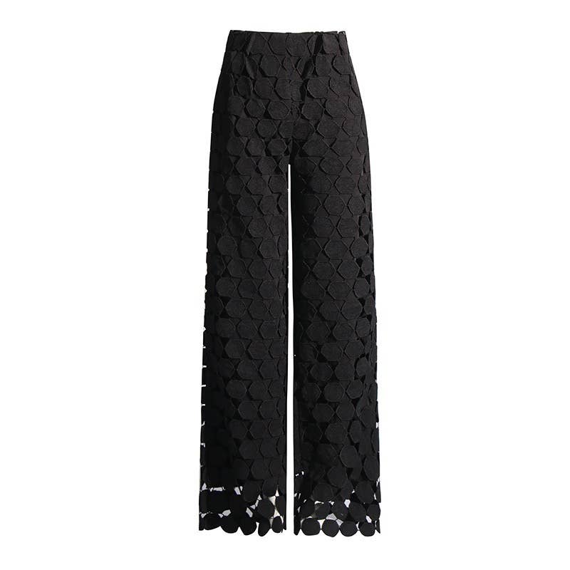 Tassel High-Waist Trousers - Spring Chic