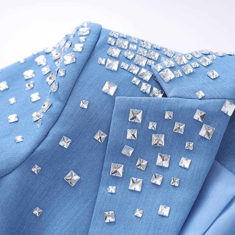 Beaded Blue Blazer
