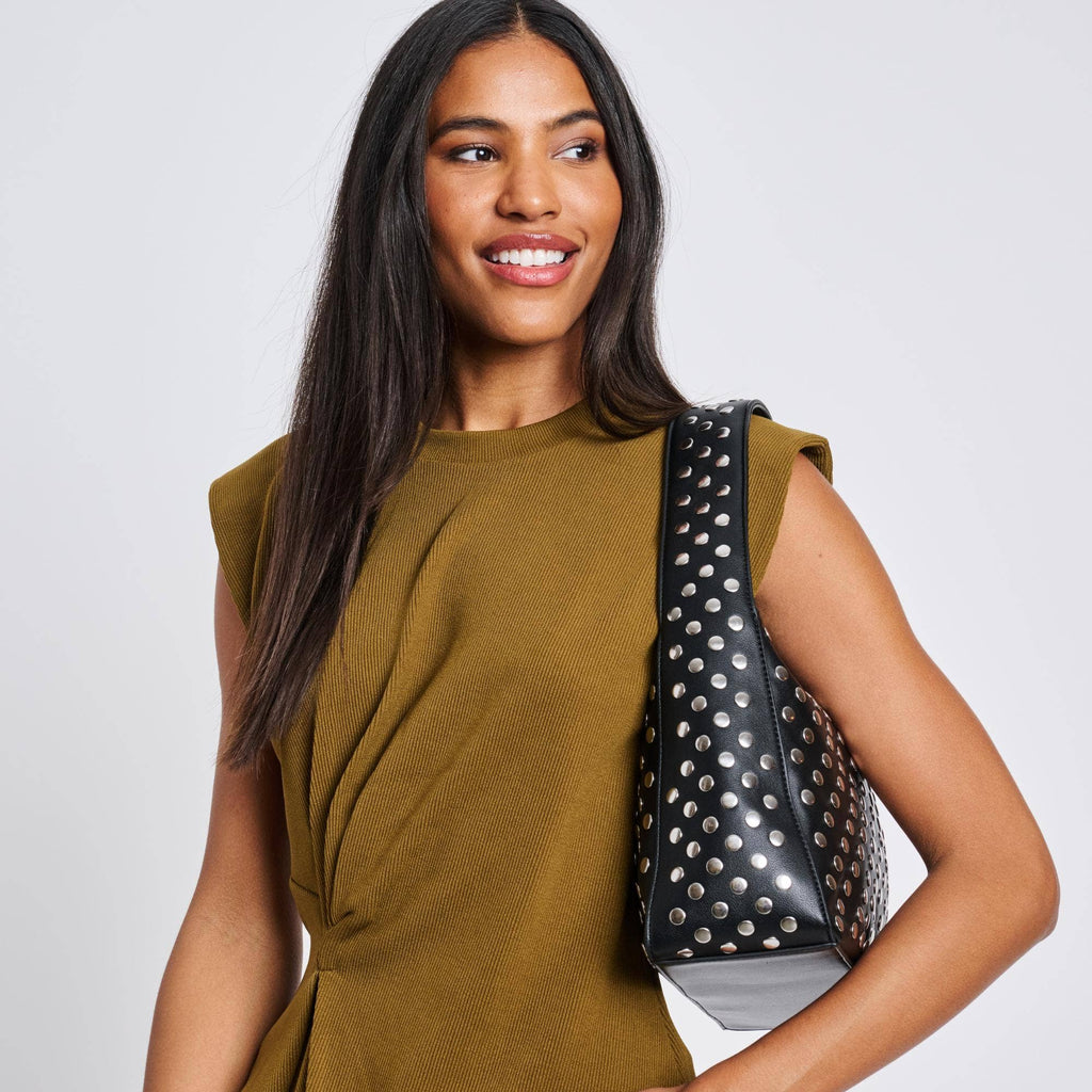 Rebel Studded Shoulder Bag