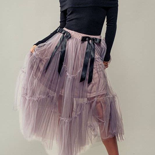 Crystal Gaze Tulle Skirt
