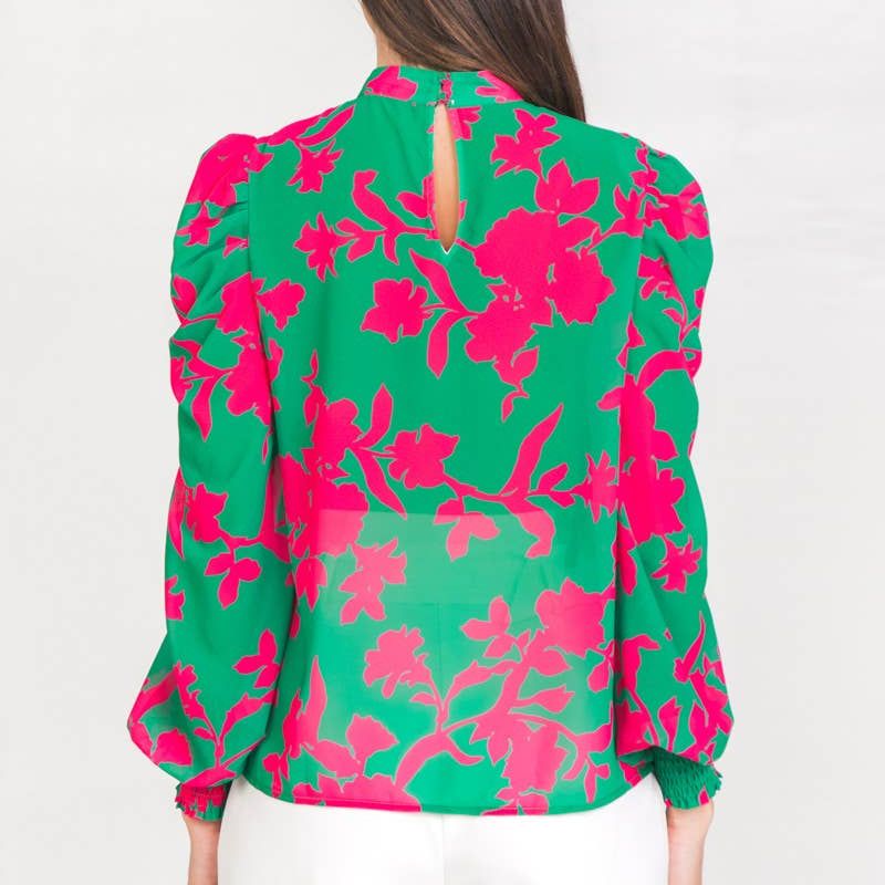 A printed woven top - JT9171
