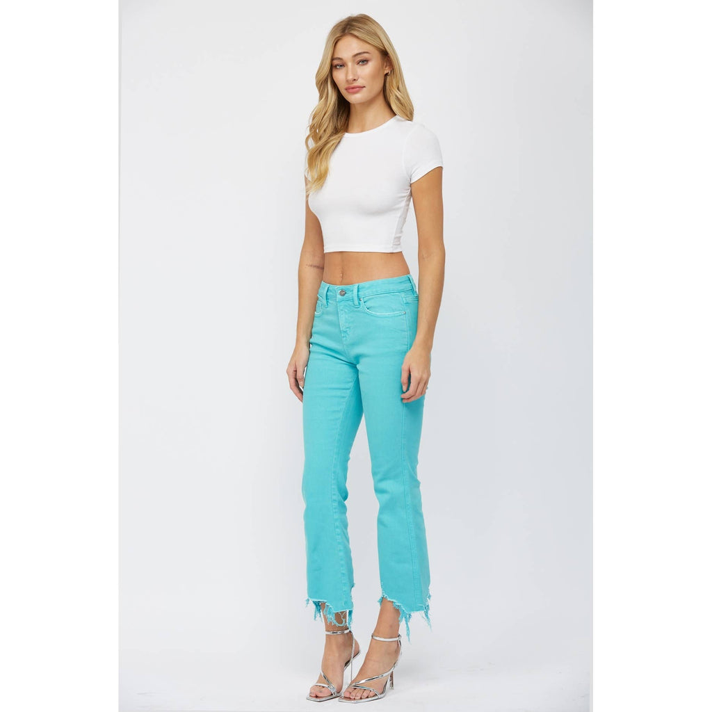 HIGH RISE CROP FLARE