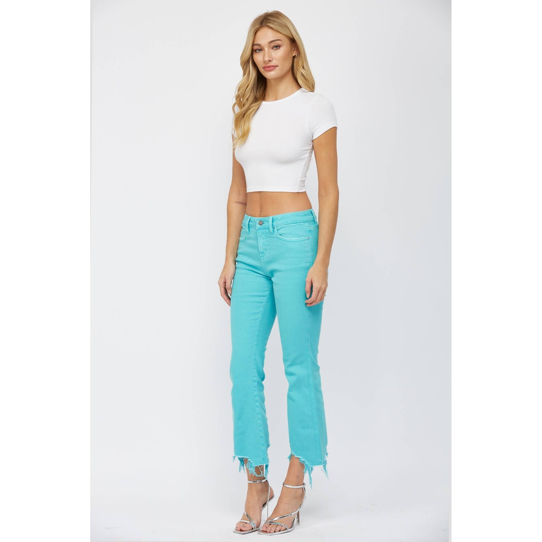 HIGH RISE CROP FLARE