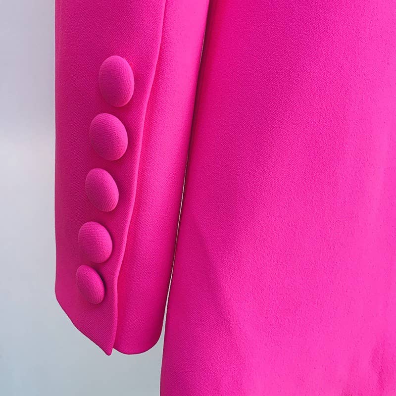 Modern Color-Block Business Suit & Flares Set
