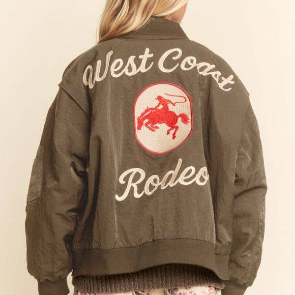 West Coast Rodeo Embroidered Bomber Jacket