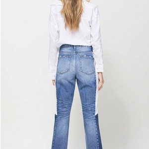 Side Block Panel Jeans