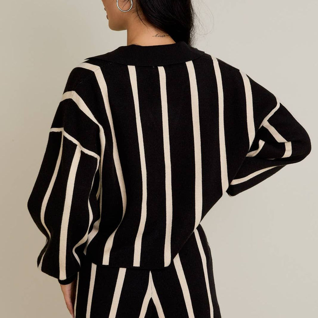 STRIPED SWEATER PULLOVER