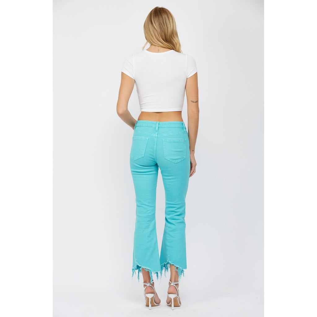 HIGH RISE CROP FLARE