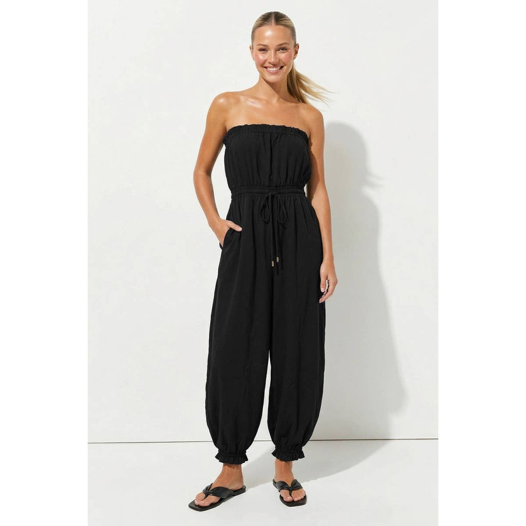 Strapless Balloon Leg Jumpsuit