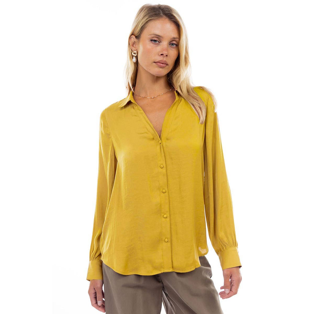 Neck Shirt With Open Seam Sleeve