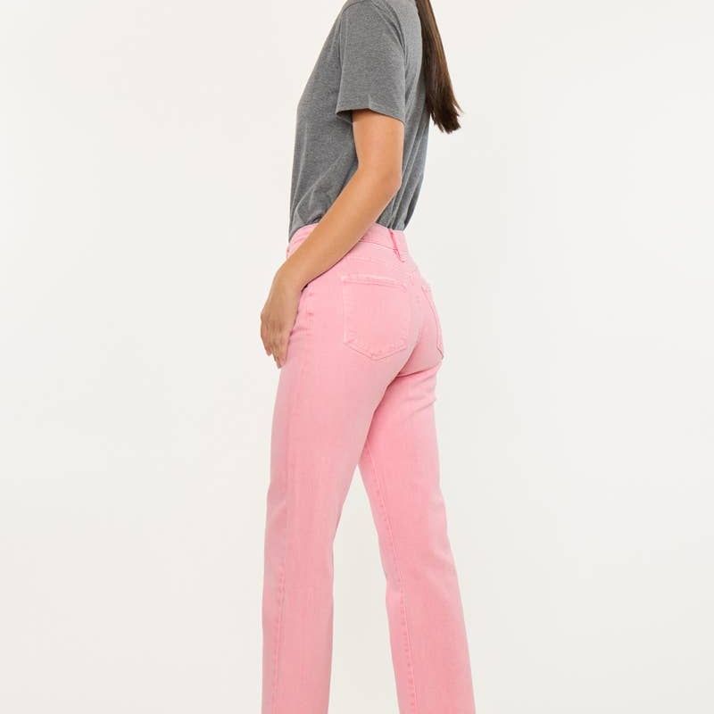 KanCan- Mid Rise Straight Pink