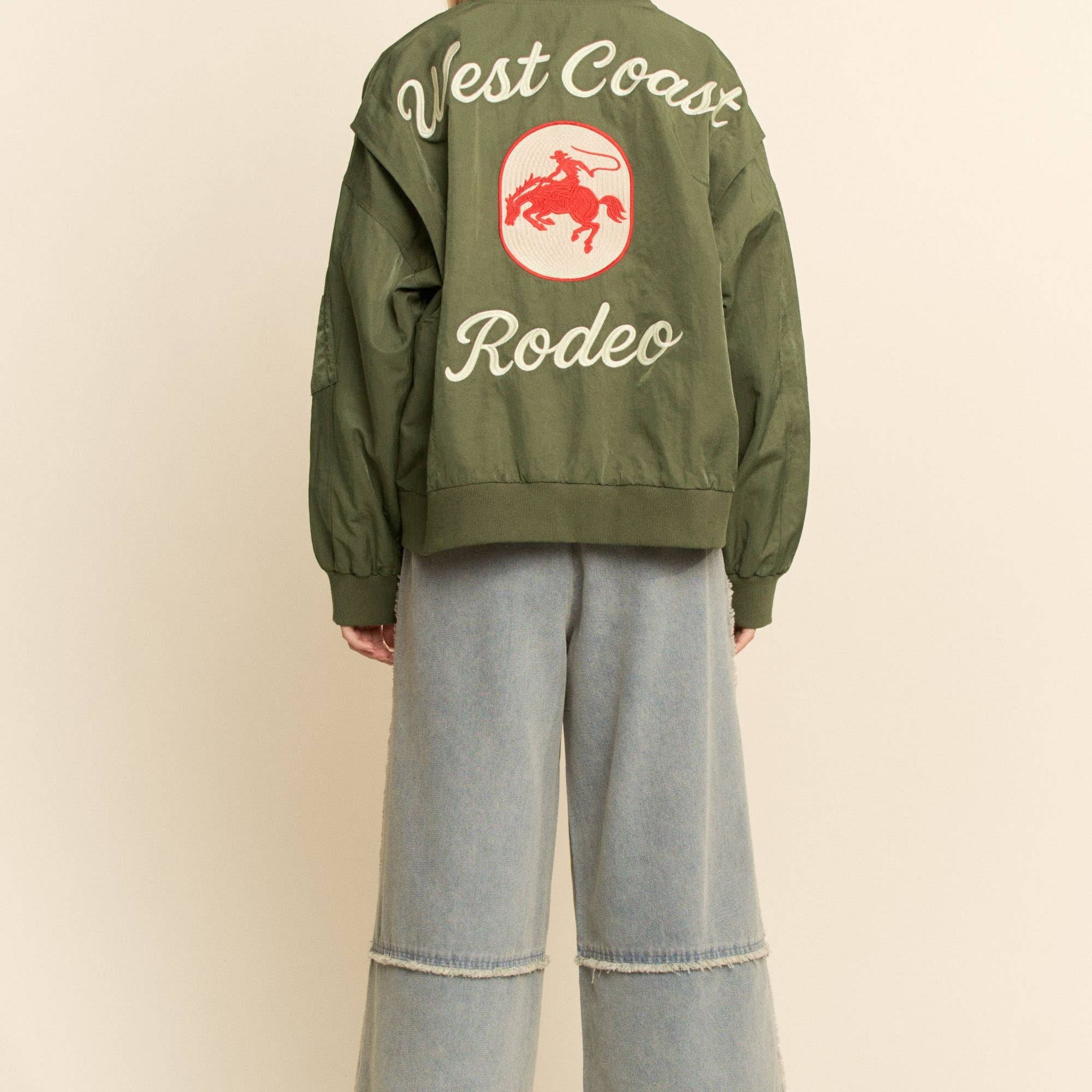 West Coast Rodeo Embroidered Bomber Jacket