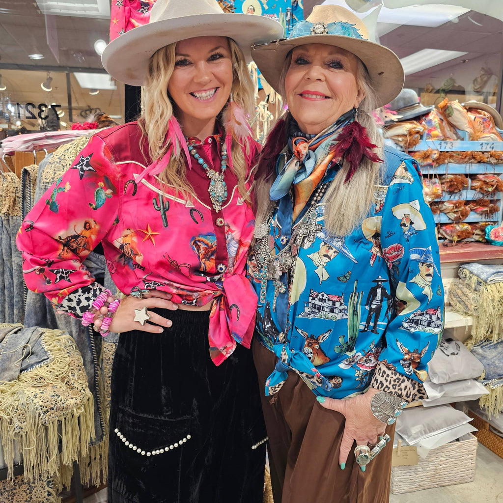 Ride'em Cowgirl Satin Shirt