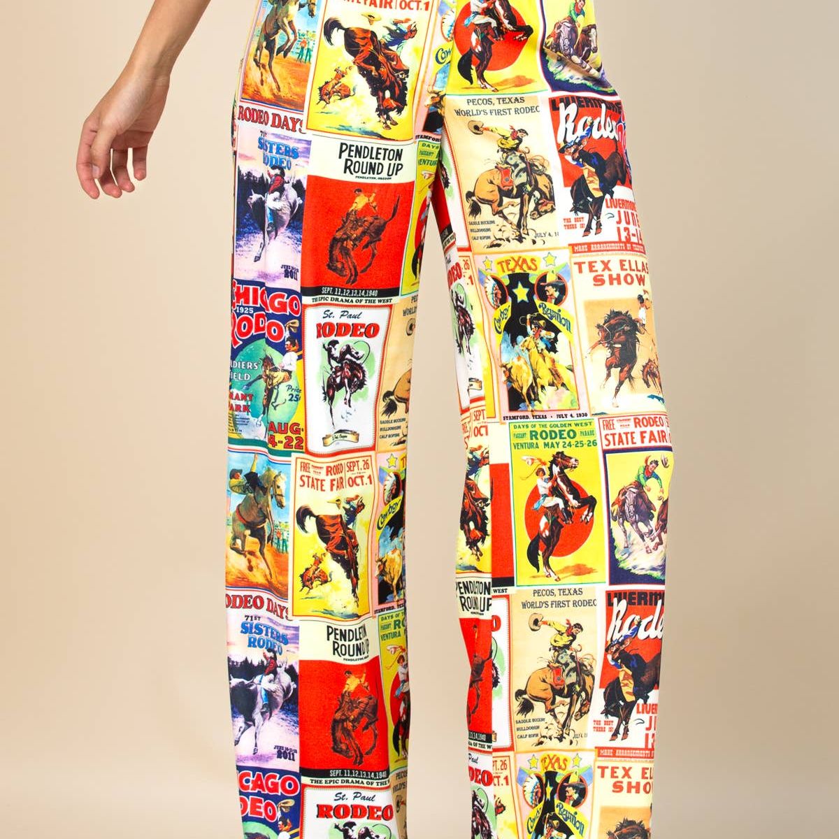 Norma Cowboy Assorted Post Print Slack Pants