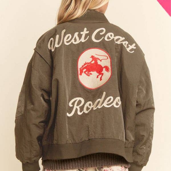 West Coast Rodeo Embroidered Bomber Jacket