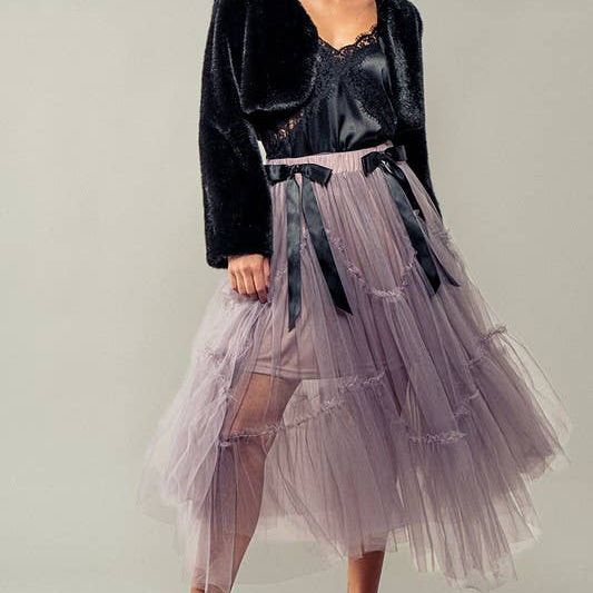 Crystal Gaze Tulle Skirt