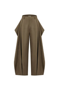 Joelle Woven Draped Cape Inspired Pants