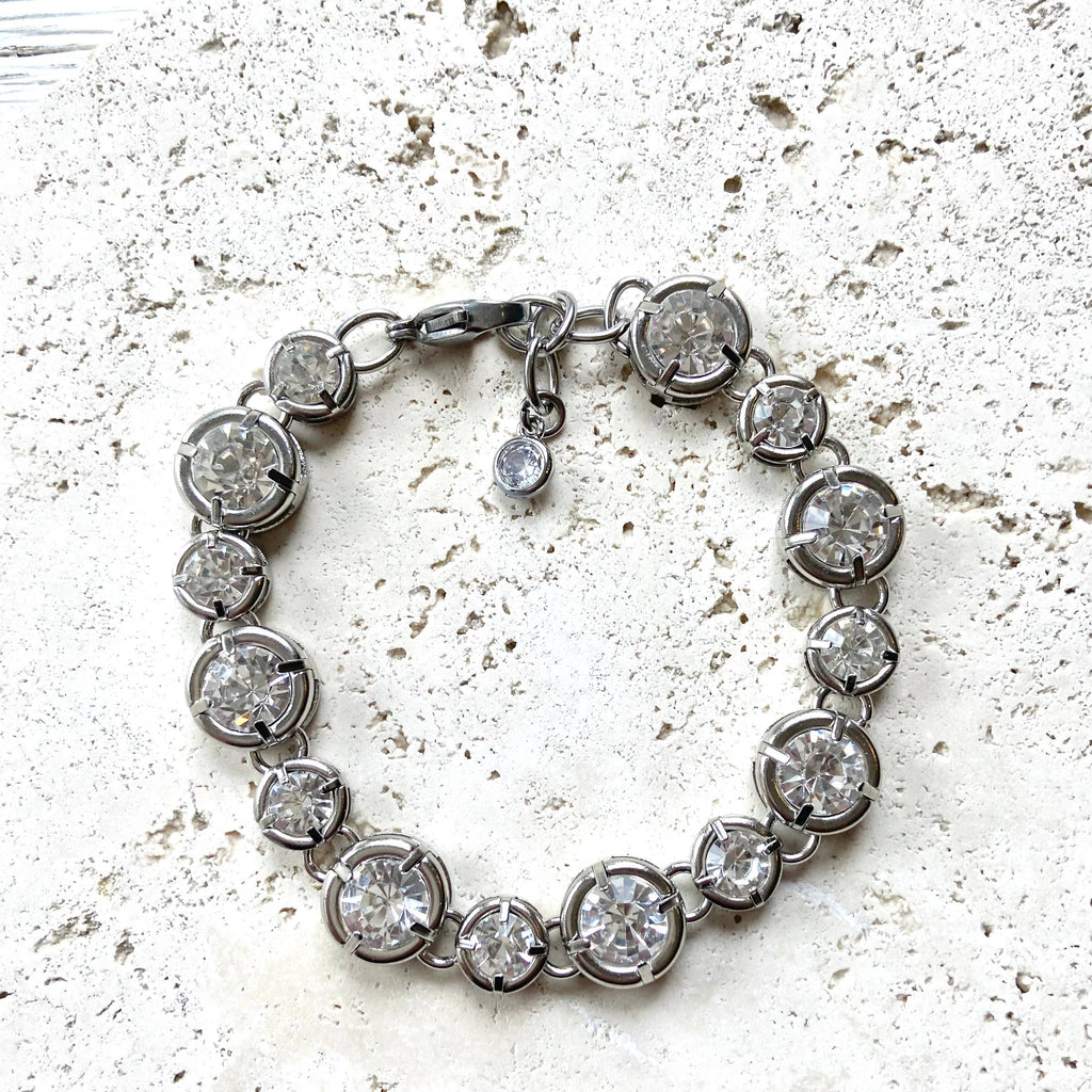 Crystal bracelet chunky boutique salon jewelry statement