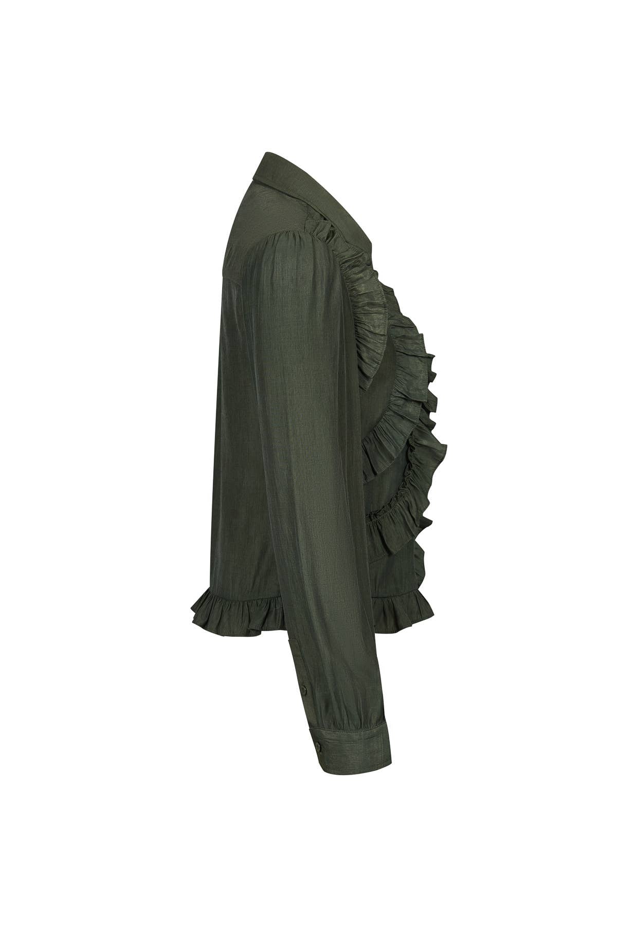 Celia Long Sleeve Ruffle Blouse
