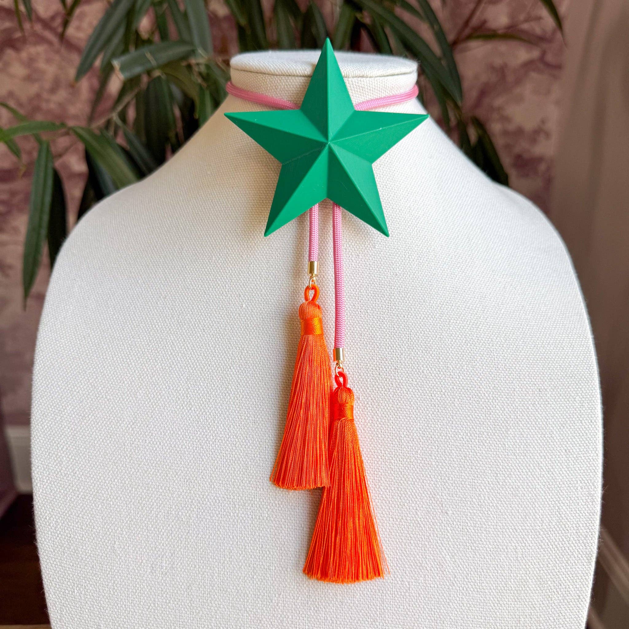 Lone Star Bolo Green with Bubblegum Pink & Orange