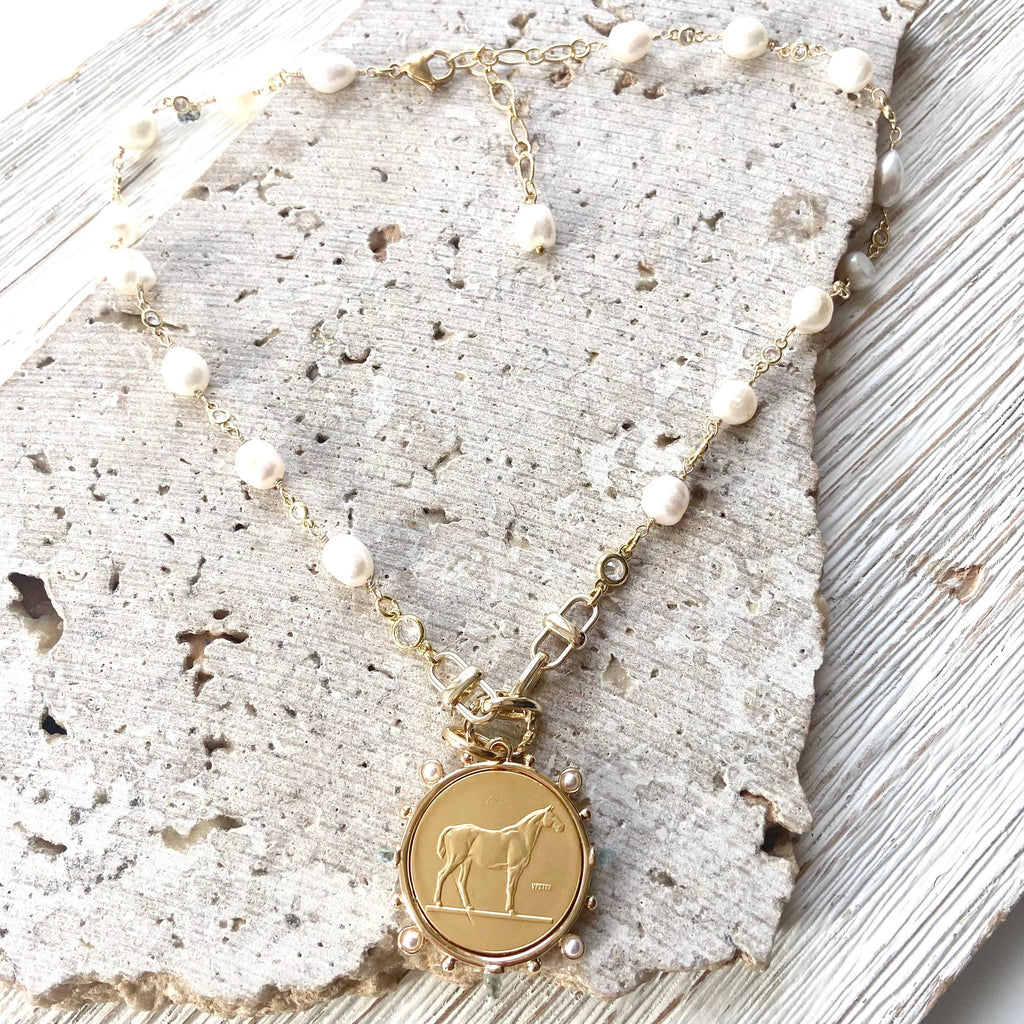 Horse coin equestrian jewelry derby boutique salon