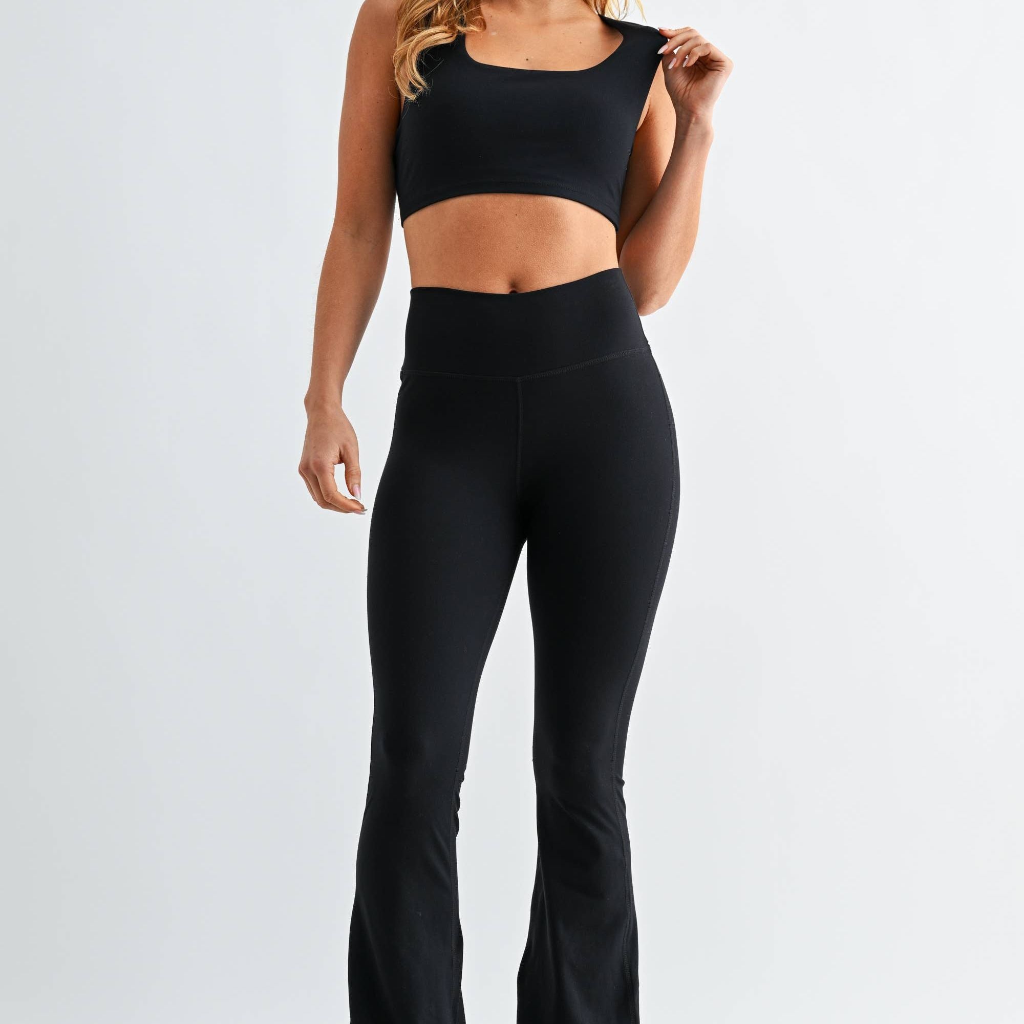 Venice Cloud Light Square Neck Sports Bra