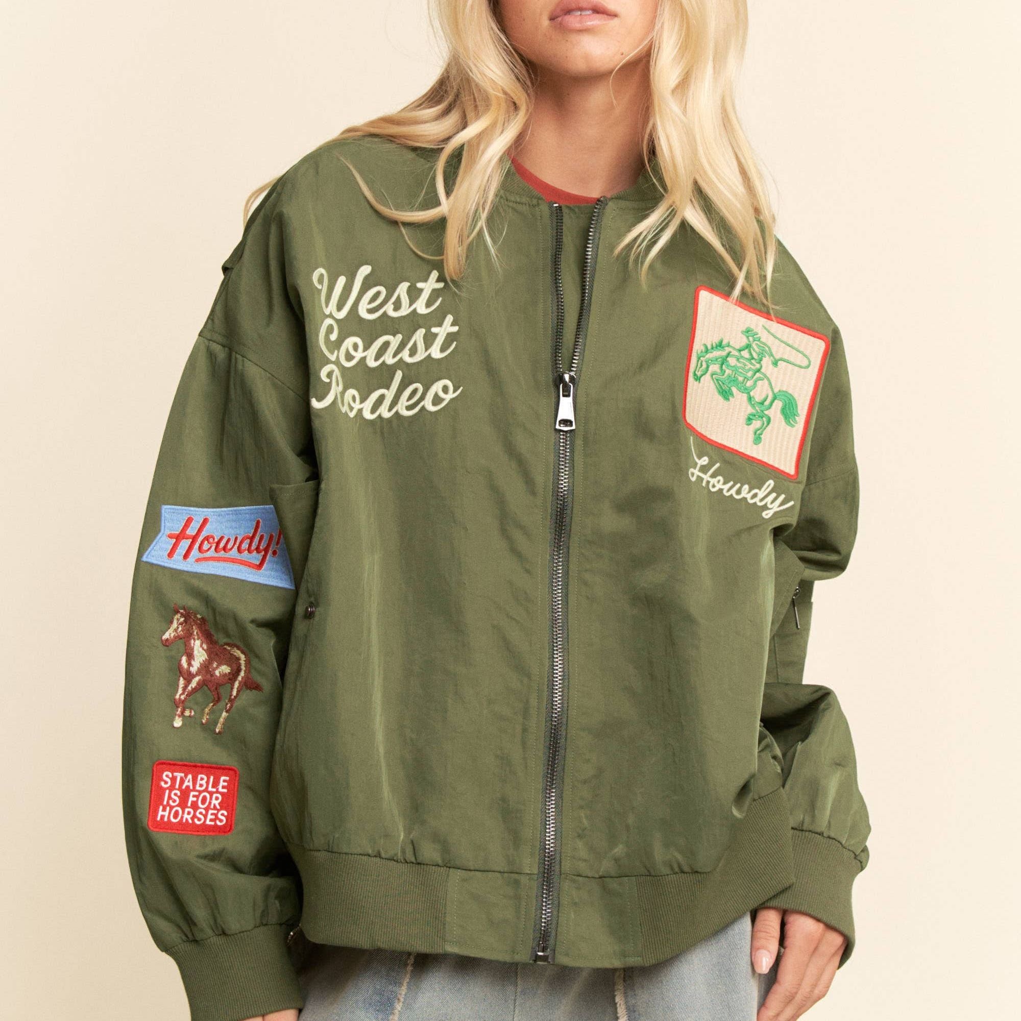 West Coast Rodeo Embroidered Bomber Jacket