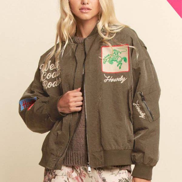 West Coast Rodeo Embroidered Bomber Jacket