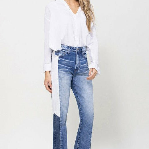 Side Block Panel Jeans
