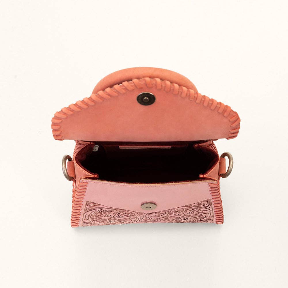 Loyal West Leon Mini Handle Purse - Pink