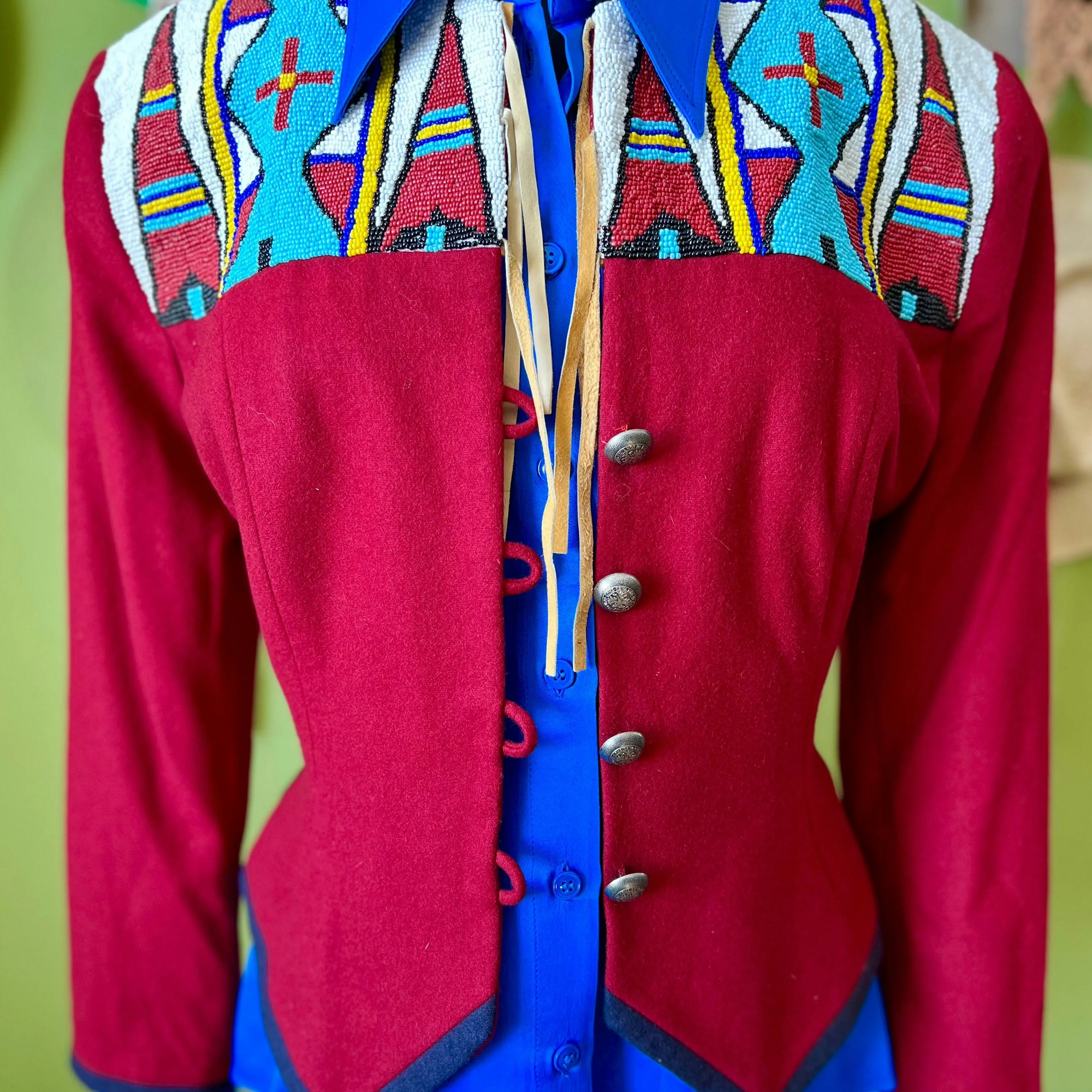 Vintage Beaded Cropped Jacket