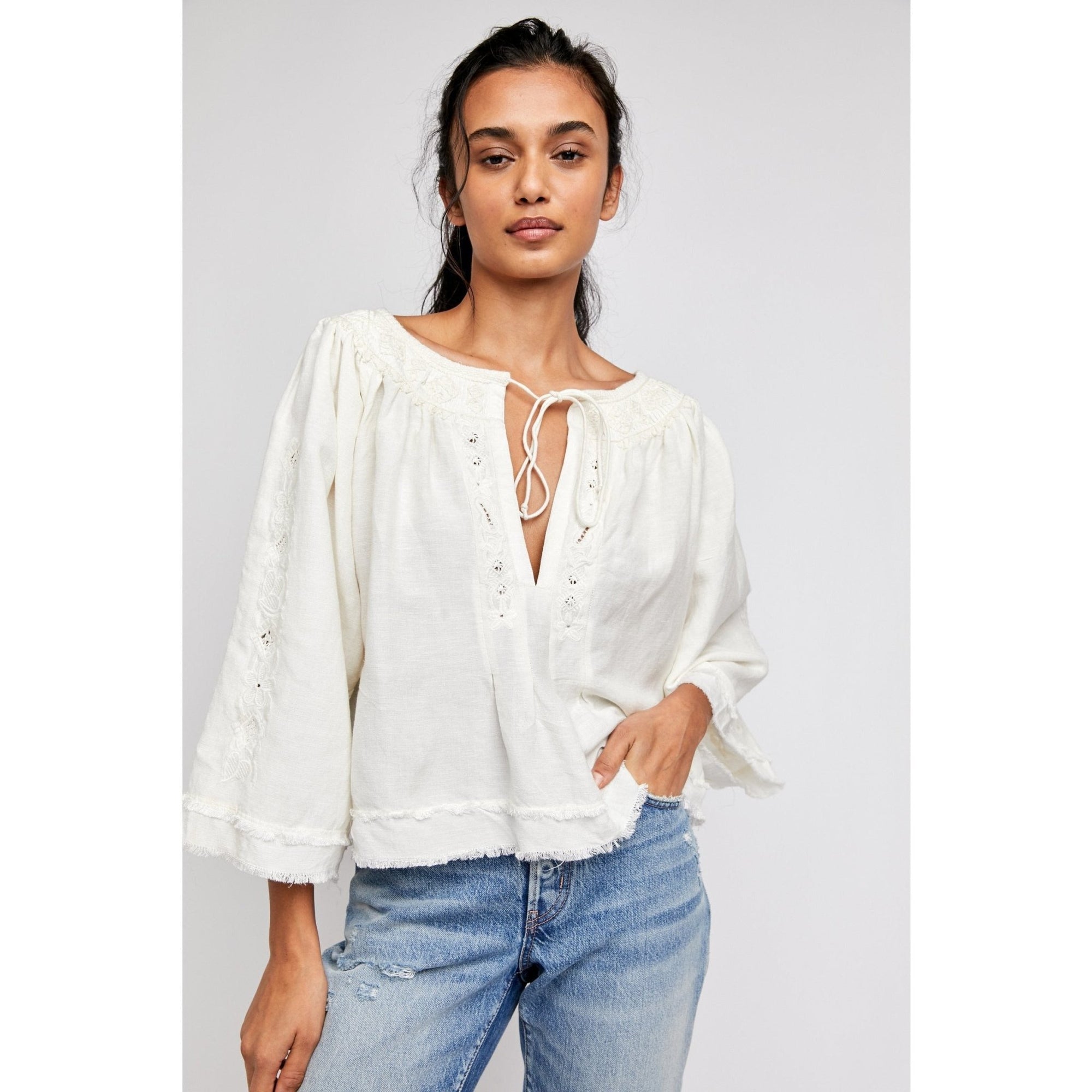 Sun Valley Embroidered Top